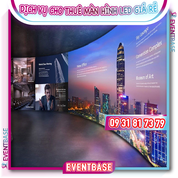 Cho thuê màn hình led cong
