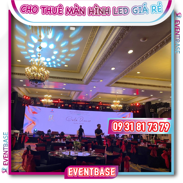 Màn hình LED trong nhà cho thuê của Eventbase
