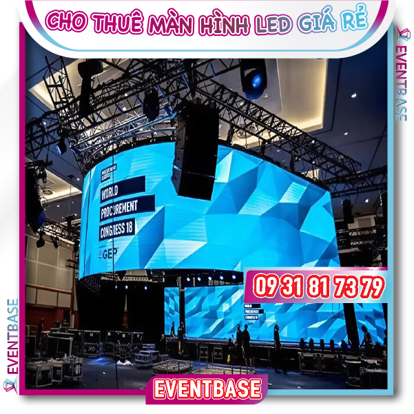Cho thuê màn hình LED cong