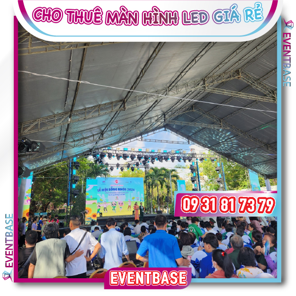 Trọn bộ thiết bị sự kiện gồm nhà bạt, âm thanh ánh sáng, màn hình LED, bàn ghế, ... của Eventbase