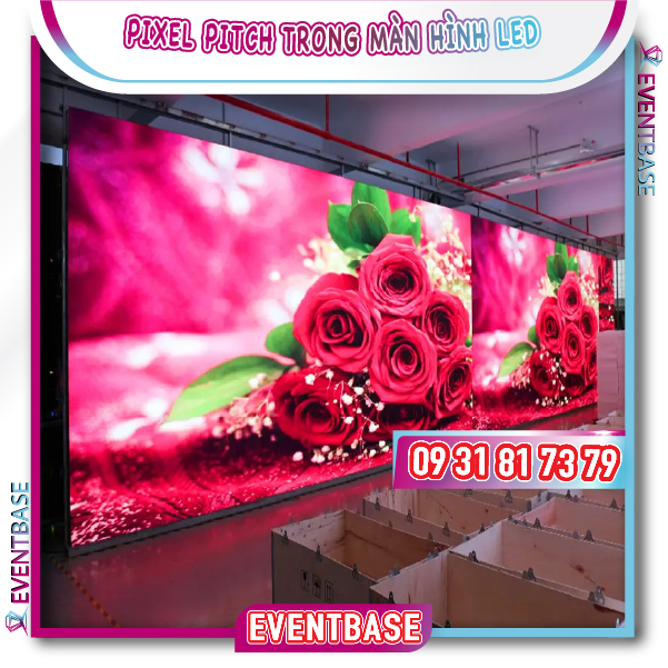 Màn hình LED trong nhà thường sử dụng loại có pixel nhỏ