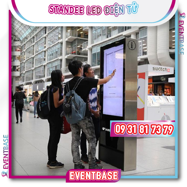 Standee led cảm ứng
