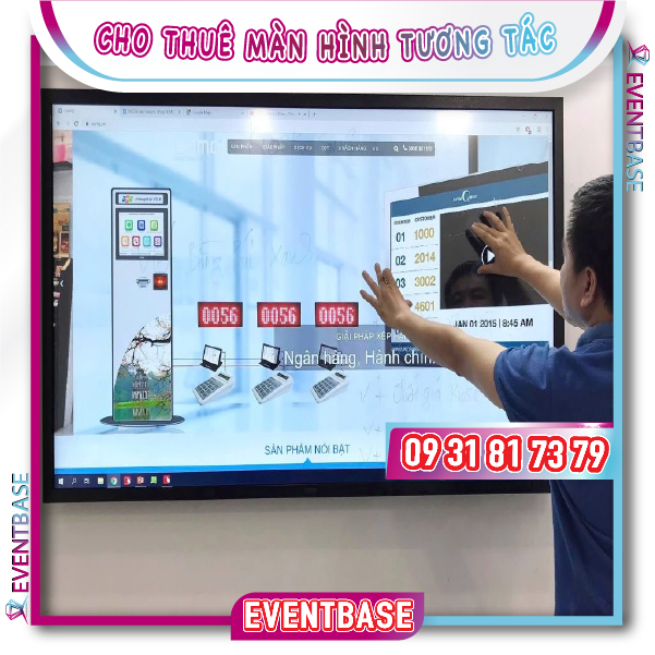 Lắp đặt màn hình tương tác