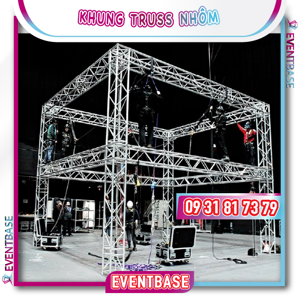 Cho thuê và thi công khung truss nhôm trọn gói