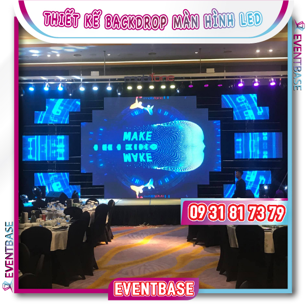 Thiết kế backdrop màn hình LED