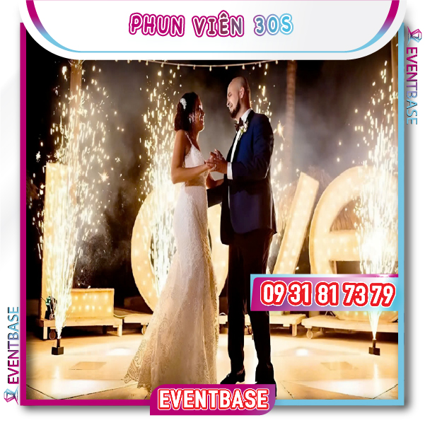 Phun viên 30s giúp sự kiện trở nên sống động và thu hút hơn
