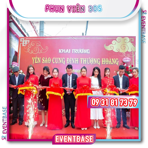 Phun viên 30s phù hợp với nhiều loại sự kiện