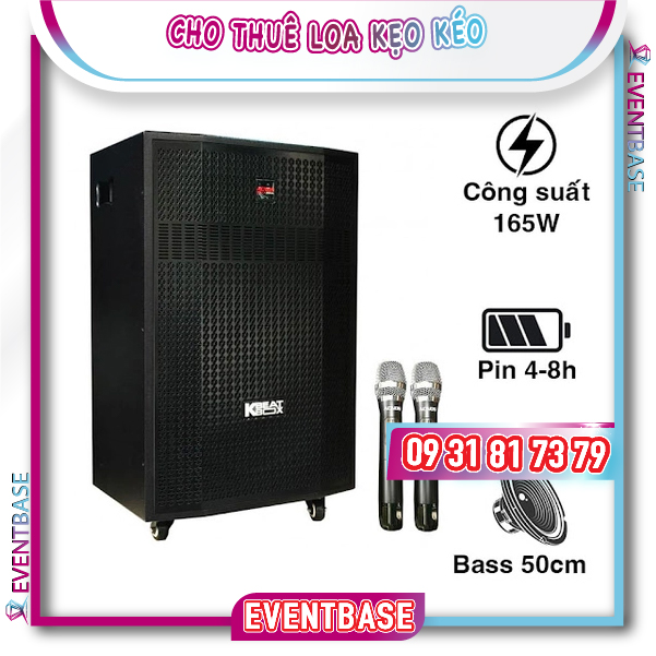 Thuê loa kẹo kéo di động