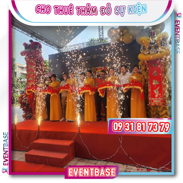Thuê thảm đỏ sân khấu sự kiện