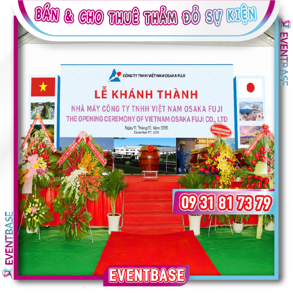 Dịch vụ bán và cho thuê thảm đỏ sự kiện toàn quốc
