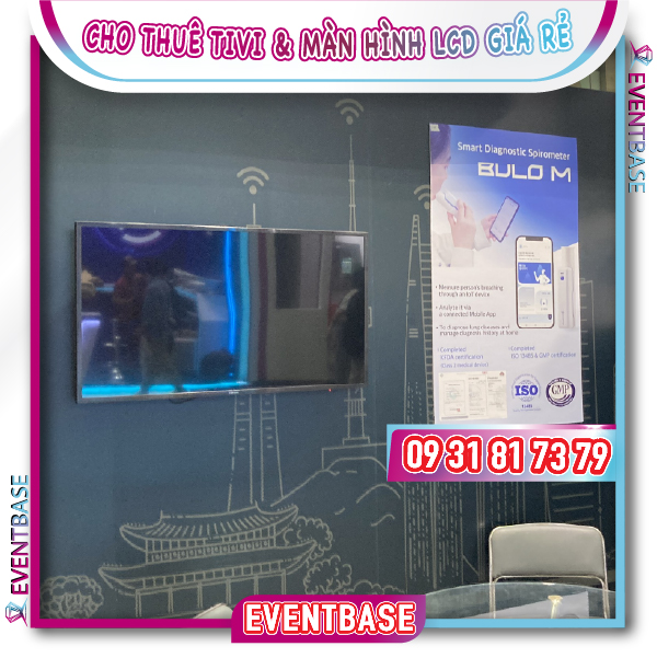 Tivi do Eventbase cho thuê và thi công lắp đặt