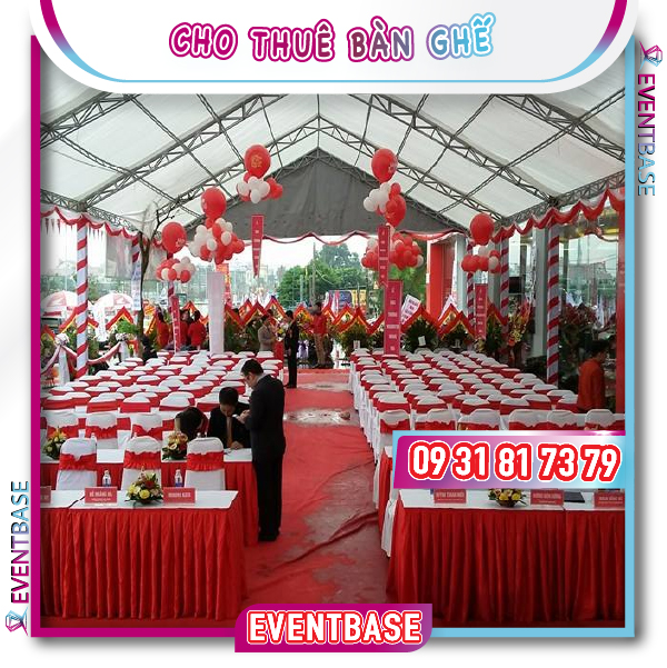 Cho thuê bàn ghế uy tín