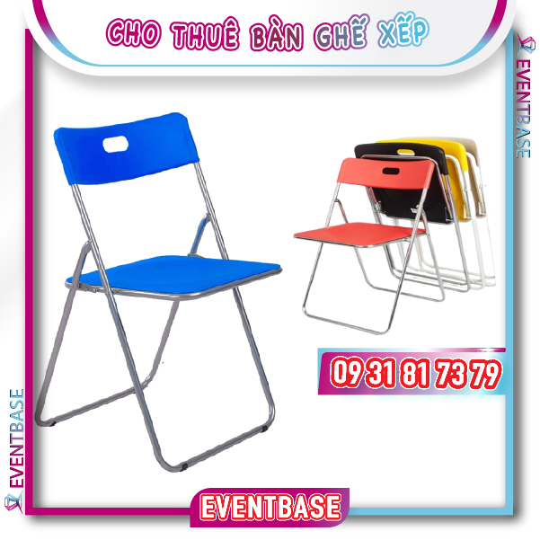 Cho thuê bàn ghế xếp