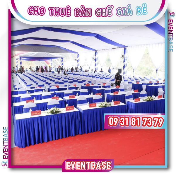Cho thuê và thi công bàn ghế