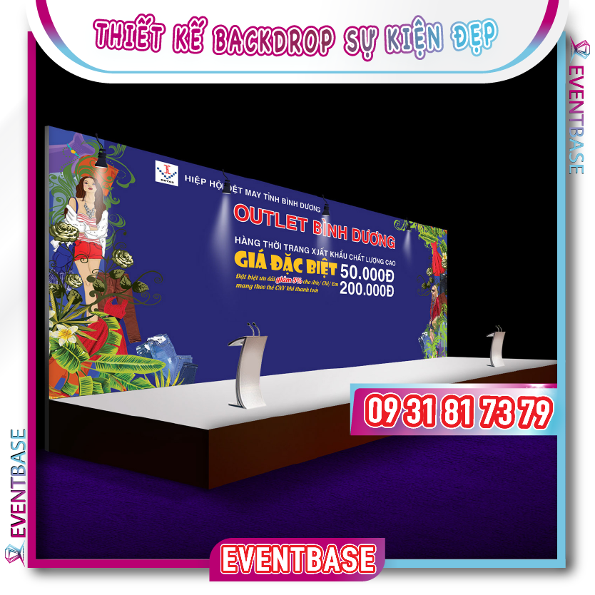 Thiết kế backdrop sự kiện đẹp giúp xây dựng thương hiệu và truyền tải thông điệp sự kiện hiệu quả