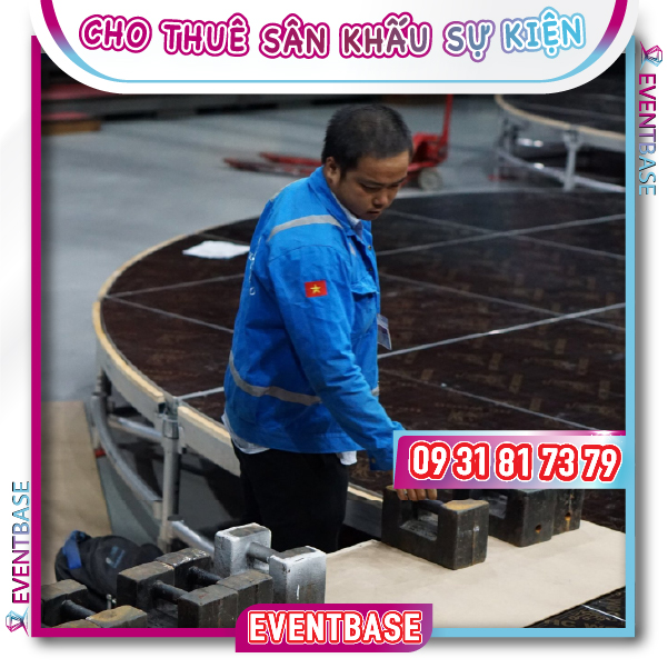 KTV Eventbase kiểm tra sân khấu sự kiện trước khi bàn giao