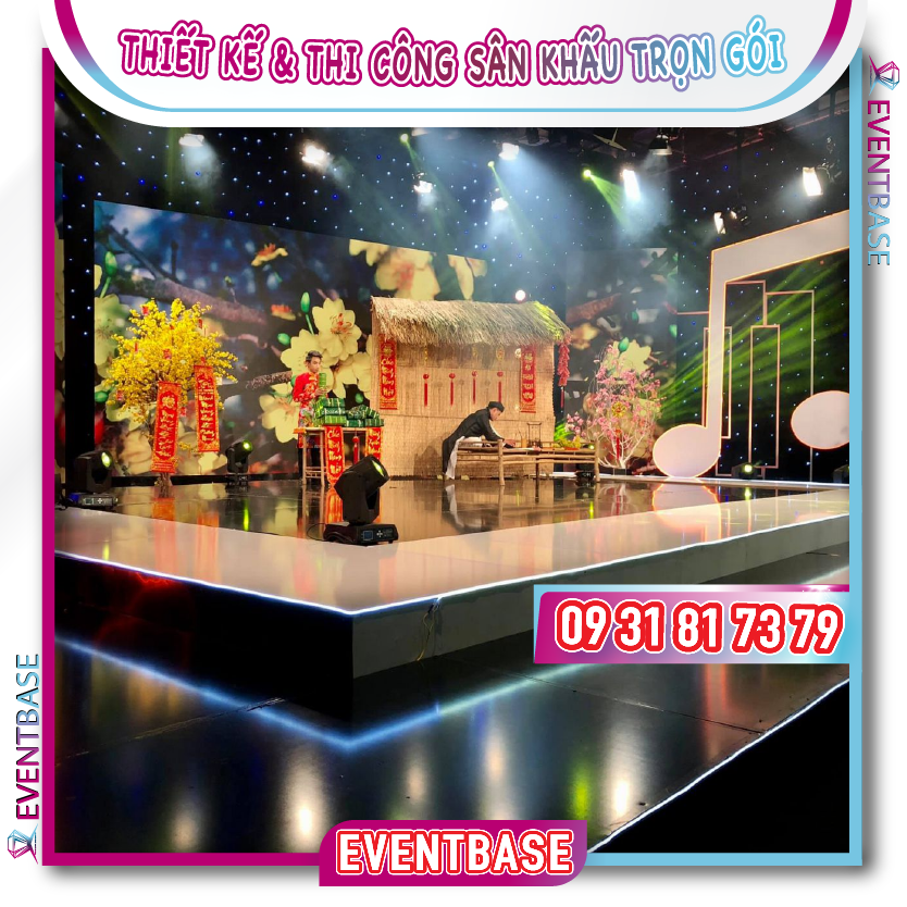 Eventbase chuyên thiết kế, cho thuê và thi công sân khấu trọn gói