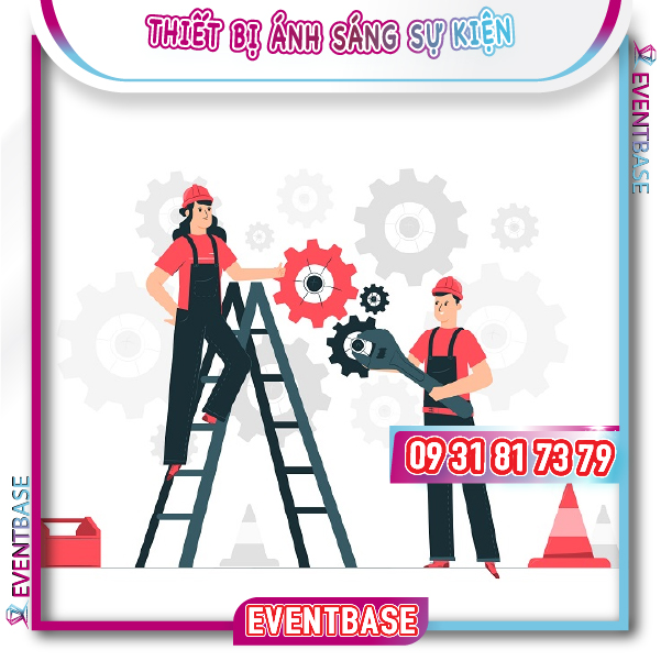 Chạy thử thiết bị ánh sáng sự kiện