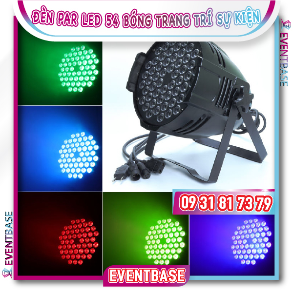 Đèn PAR LED 54 bóng full màu