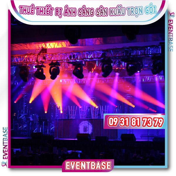 Eventbase cho thuê thiết bị ánh sáng sân khấu cơ bản