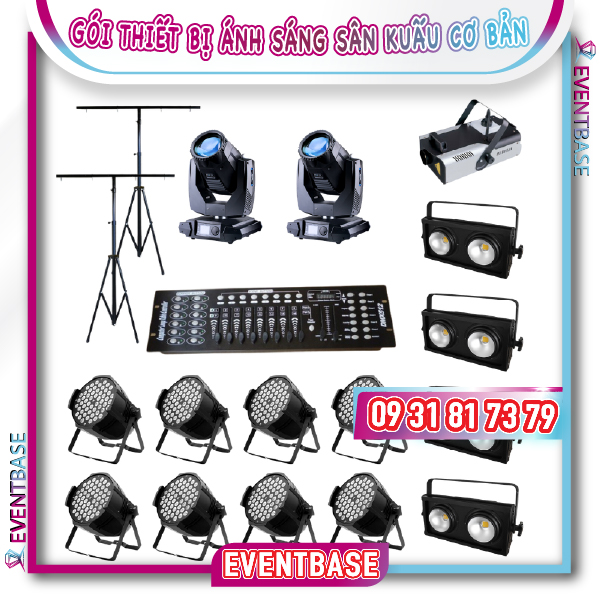 Gói cho thuê thiết bị ánh sáng sân khấu cơ bản