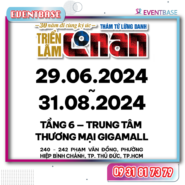 Thời gian và địa điểm tổ chức triển lãm Conan