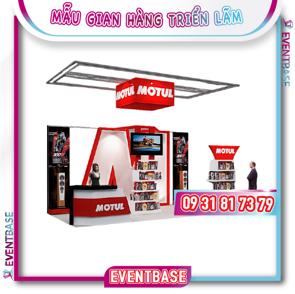 Gian hàng giúp phản ánh bản sắc của thương hiệu