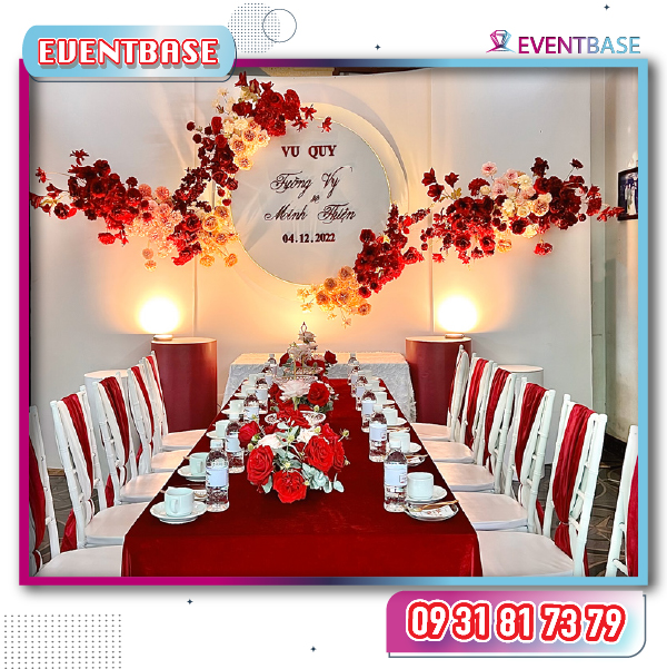 Dịch vụ decor trang trí bàn gia tiên đám cưới, hỏi
