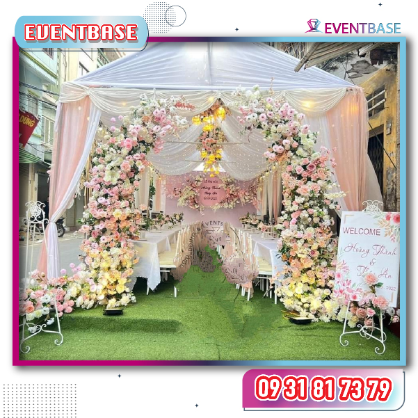 Decor trang trí cổng cưới, rạp cưới