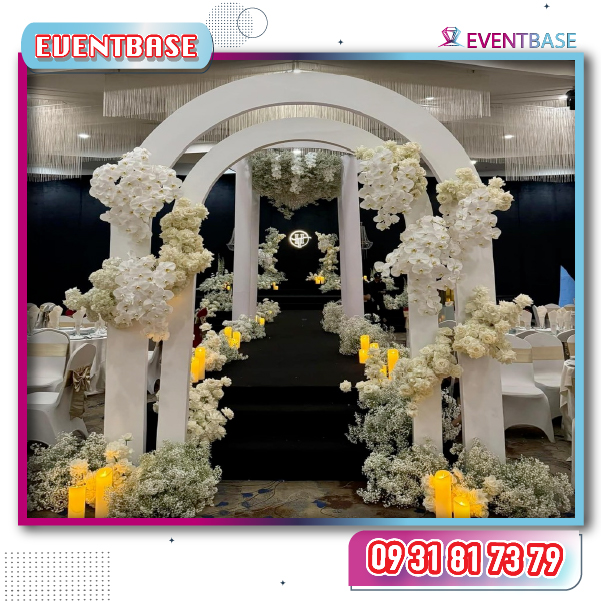 Thành quả thiết kế decor wedding cô dâu V.H nhận được