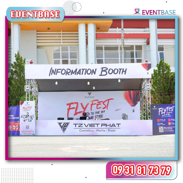 Quầy thông tin tại nơi diễn ra sự kiện Fly Fest 24