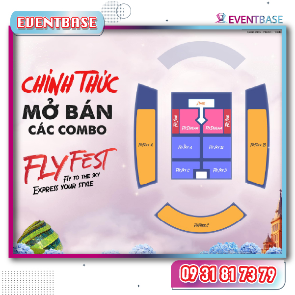Sơ đồ chỗ ngội tại Fly Fest 24