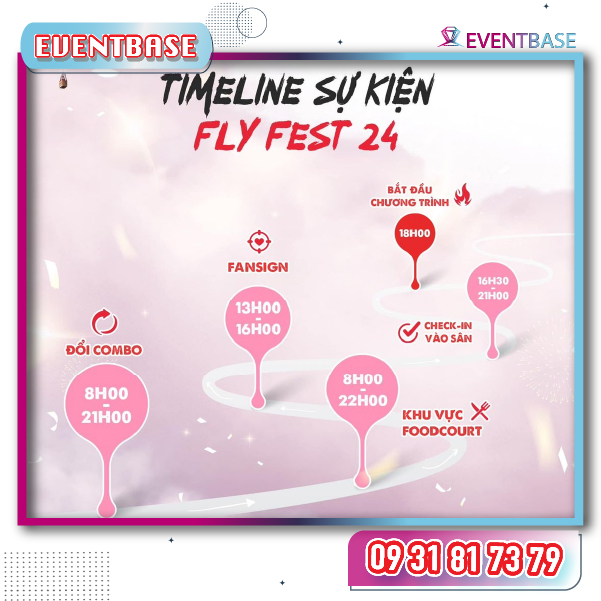 Timeline sự kiện Fly Fest 24