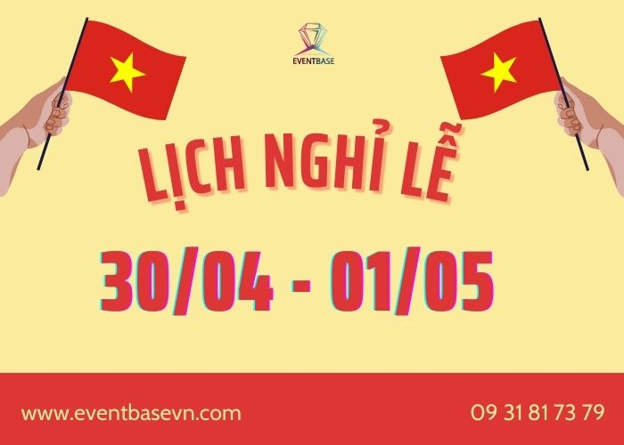 Lịch nghỉ lễ 30/04 - 01/05/2025