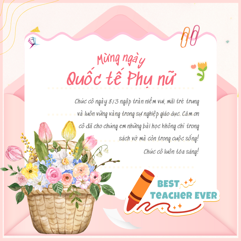 Lời chúc 8/3 tặng cô giáo