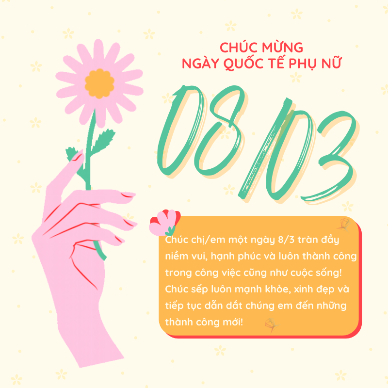 Lời chúc 8/3 tặng sếp, đồng nghiệp nữ