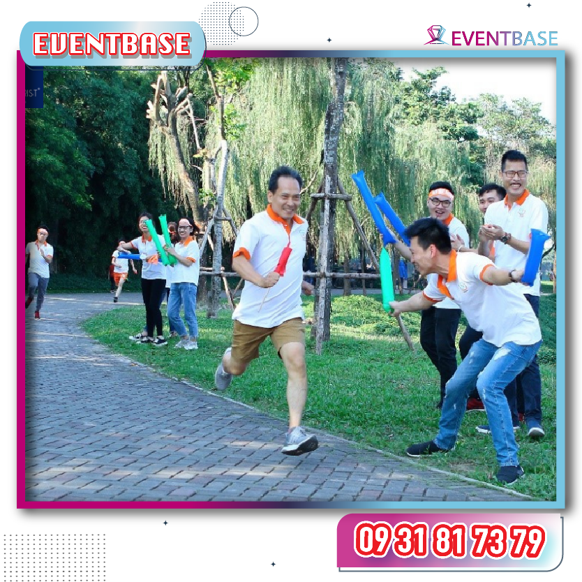 Trò chơi team building Chạy tiếp sức